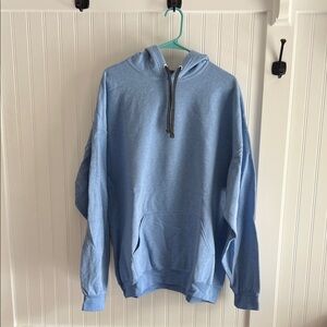Men’s Blue Hoodie with Front Pocket